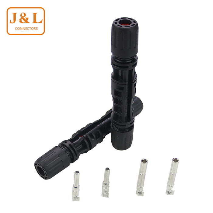 1500V MC4 太阳能光伏公母接头实心端子连接器