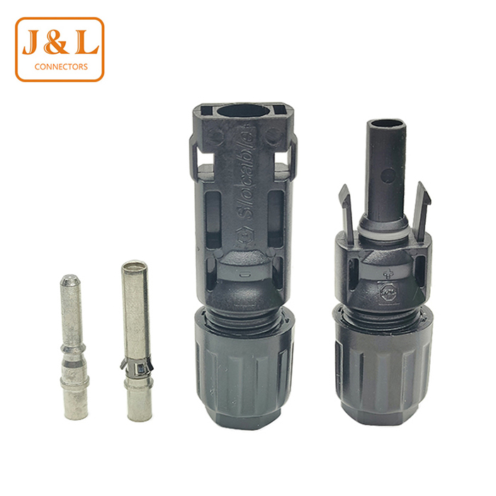 1500V TUV 认证MC4 公母接头实心端子连接器