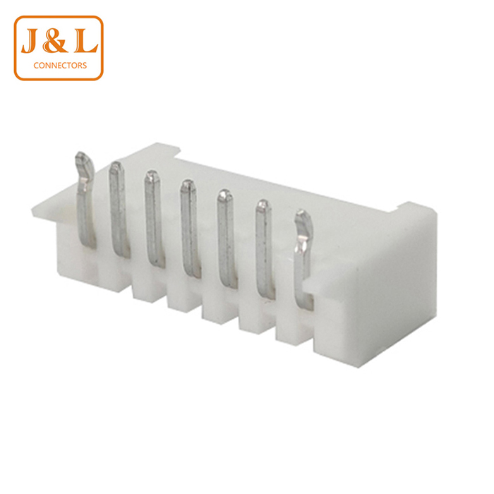 PH2.0-7AW弯针座白色连接器带卡点3/4/5/6/7/8P各种规格