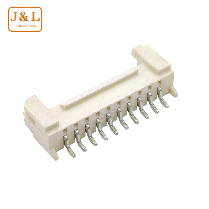 2.0mm间距卧贴带扣连接器 HY2.0-10A 卧式贴片带扣wafer插座