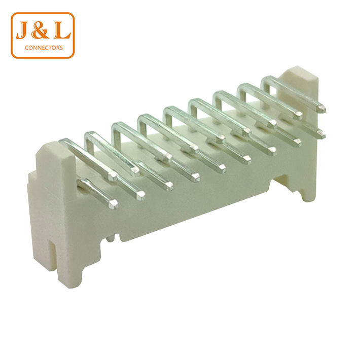 PHD2.0mm间距双排弯针针座2.0-2X9P卧式弯插座 wafer连接器接插件