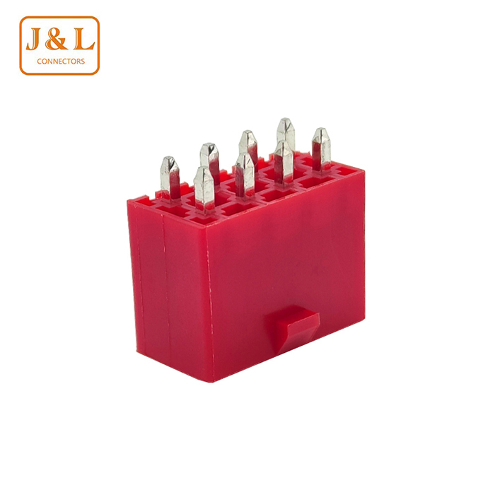 MX4.2mm 2X4P红色直针8P插座连接器