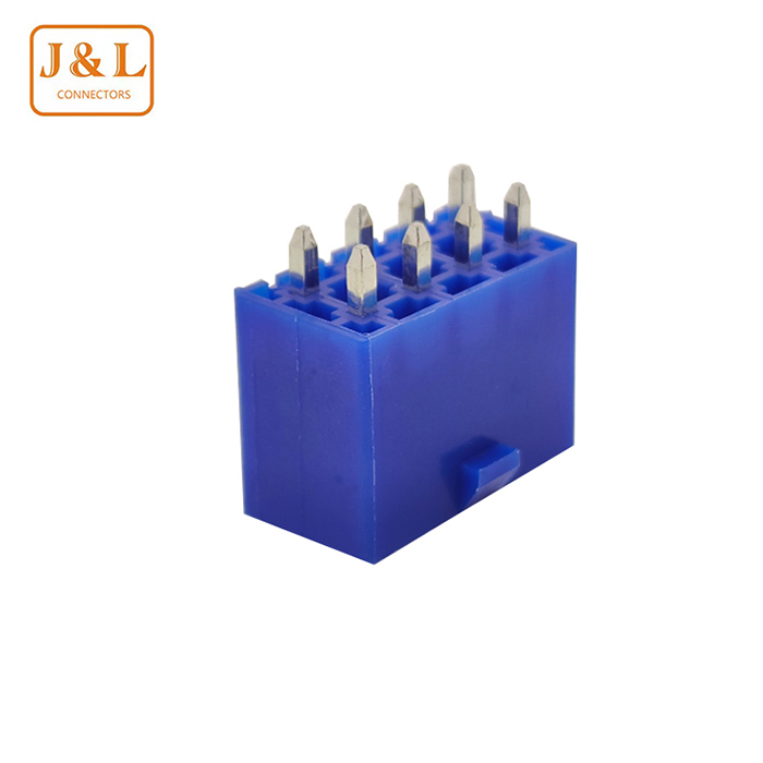 MX4.2mm 2X4P蓝色直针8P插座连接器