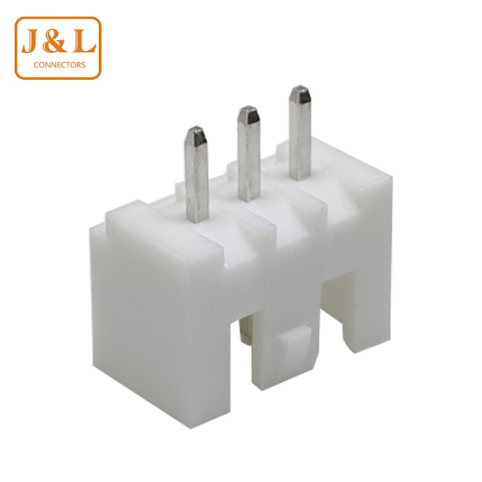 XHB2.54mm直针3P 180度直插带扣针座带锁直针