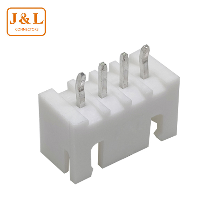 XHB2.54mm直针4P 180度直插带扣针座带锁直针