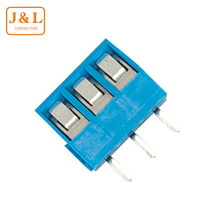 5.0mm间距 斜面45度接线柱螺钉式PCB接线端子排KF330连接器接插件